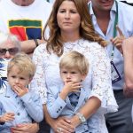 Mirka Federer with her two sons