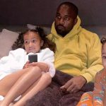 North West with her father Kanye West