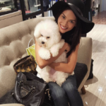 Pia Alonzo Wurtzbach with her pet dog pic