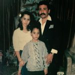 Victoria Cartagena with her parents