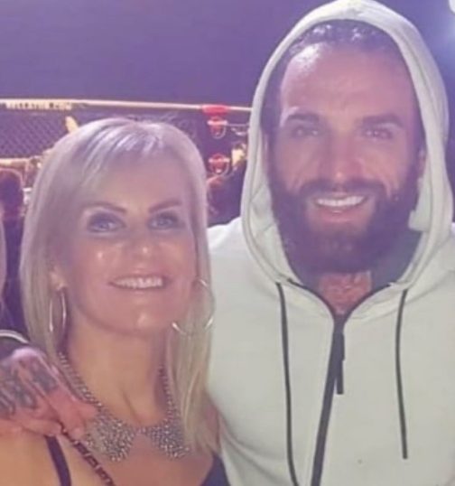 Aaron Chalmers with his mother Lynn Chalmers