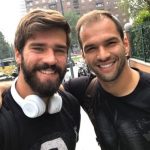 Alisson Becker with his brother Muriel Becker