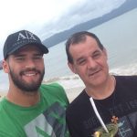 Alisson Becker with his late father Jose Becker