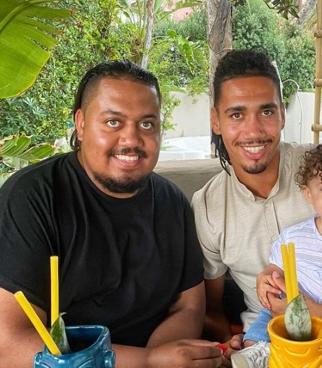 Chris Smalling with his brother Jason Smalling