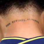 Dele Alli Tattoo on neck