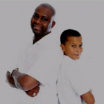 Dele Alli with his father Kehinde Alli in childhood