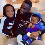Eric Bailly with his children