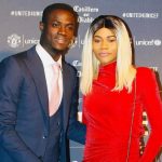 Eric Bailly with his wife Vanessa Troupah
