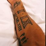 Jeremy Lynch's lefthand tattoos