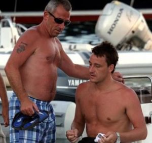 John Terry with his father Ted Terry