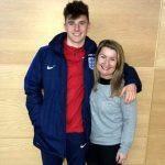 Mason Mount with his mother Debbie Mount