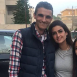 Ola Al-Fares with her brother Nasser Tahseen Al-Fares