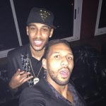 Pierre-Emerick Aubameyang with his brother Willy Aubameyang