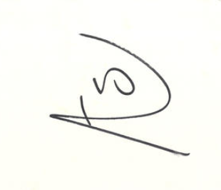 Rio Ferdinand Signature