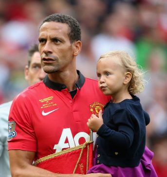 Rio Ferdinand with his daughter Tia Ferdinand