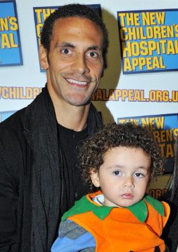 Rio Ferdinand with his son Tate Ferdinand