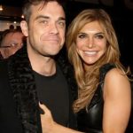 Robbie Williams with his girlfriend Ayda Field