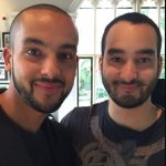 Theo Walcott with his brother Ashley Walcott
