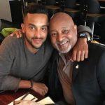 Theo Walcott with his father Donald Walcott