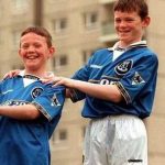 Wayne Rooney with his brother Graham Rooney in childhood