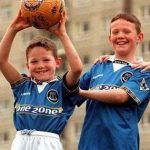 Wayne Rooney with his brother John Rooney in childhood