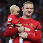 Wayne Rooney with his son Kit Joseph Rooney