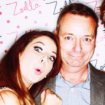 Zoe Sugg with her father Graham Sugg