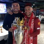 Alex Oxlade Chamberlain with his brother Christian Chamberlain