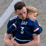 Andrew Robertson with his son Rocco