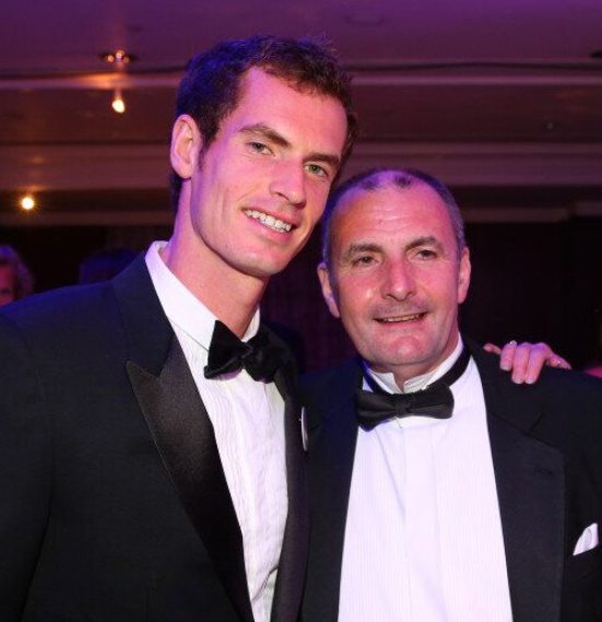 Andy Murray with his father William Murray