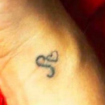 Dani Dyer with Tattoo