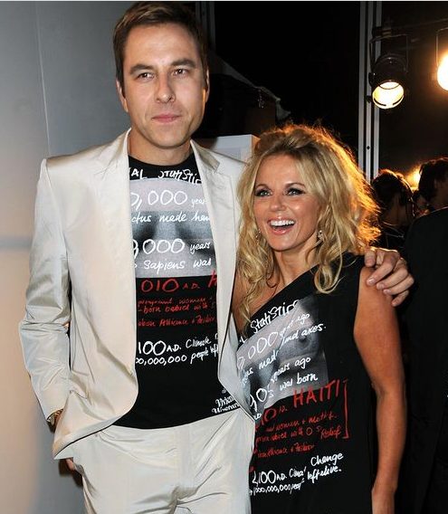 David Williams with his ex-girlfriend Geri Horner