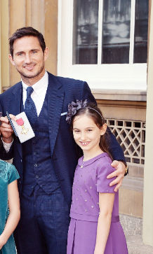 Frank Lampard with his daughter Luna Lampard