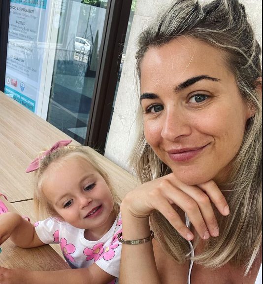Gemma Atkinson with her daughter Mia Louise Marquez