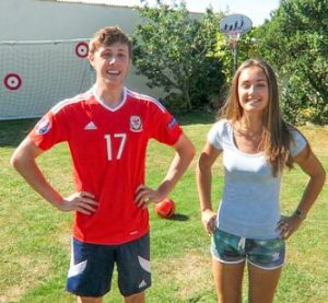 Harry Lewis with his sister Rosie Lewis