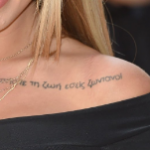 Holly Hagan Tattoo on shoulder