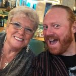 Leigh Francis with his mother Pat Francis