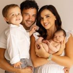 Lucy Mecklenburgh with her boyfriend and two children