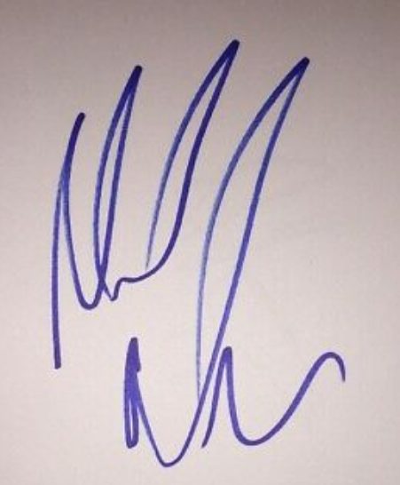 Mark Wright signature