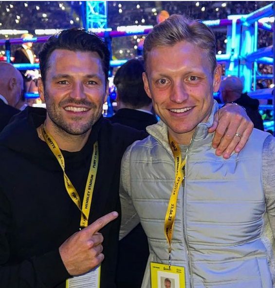 Mark Wright with his brother Josh Wright