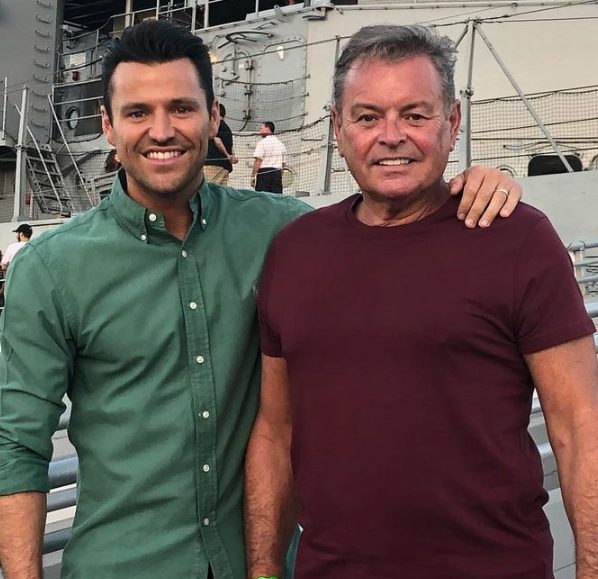 Mark Wright with his father Mark Wright, Sr