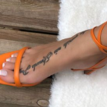 Melanie Martial Tattoo on foot