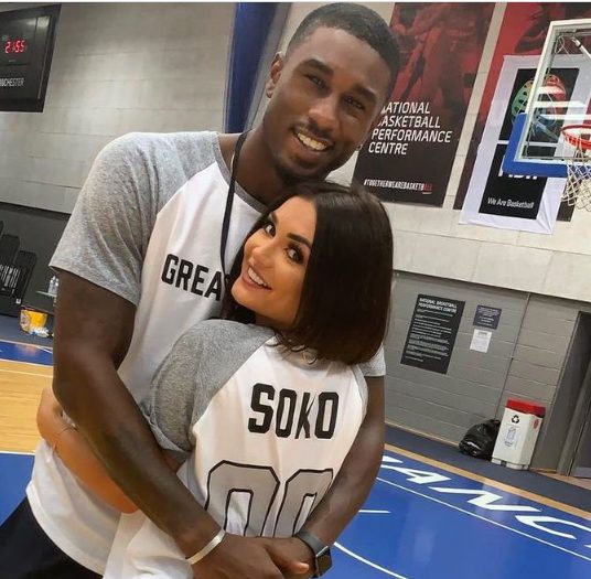 Ovie Soko with his ex-girlfriend India Reynolds 