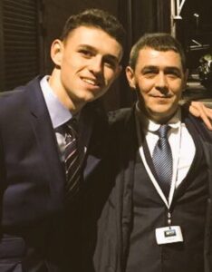 Phil Foden with father Phil Sr