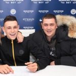 Phil Foden with his father Phil Foden Sr.