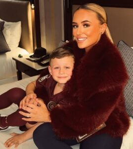 Ronnie Foden with mom Rebecca Cooke