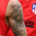 Saul Niguez Tattoo on muscle