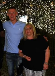 Scott McTominay with his mother Julie McTominay