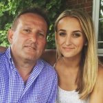 Lucy Watson with her father Clive Watson