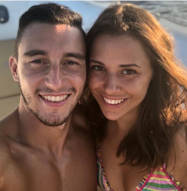 Matteo Darmian with his girlfriend Francesca Cormanni 